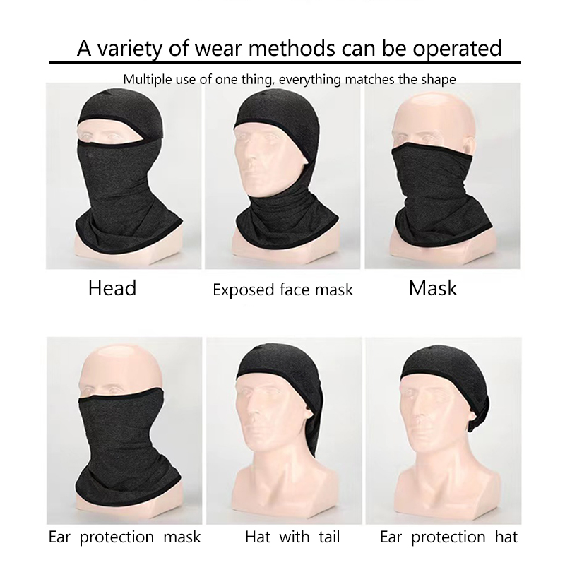 Verwendung einer Sturmhauben-Gesichtsmaske