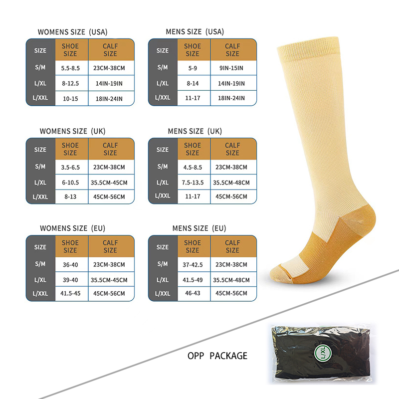 Copper-compression-socks-size